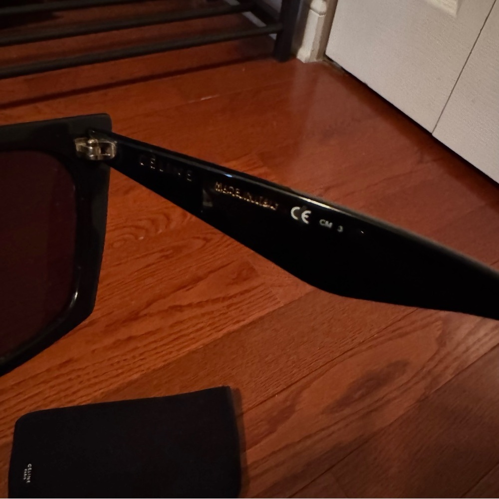 Celine Edge Cat Eye Black Sunglasses CL 41468/S - Picture 8 of 12